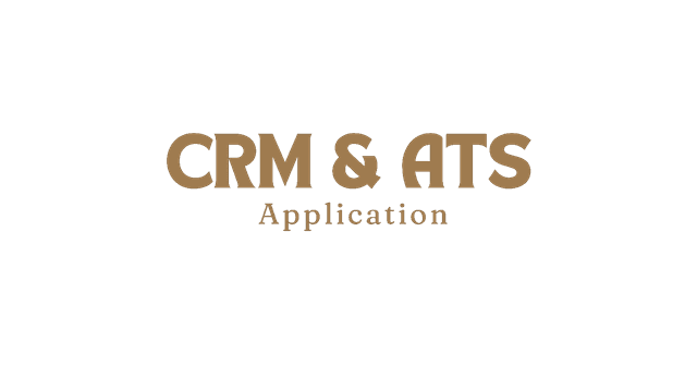 This is the cover image of the project titled CRM & ATS. It shows the title and the type of the project.