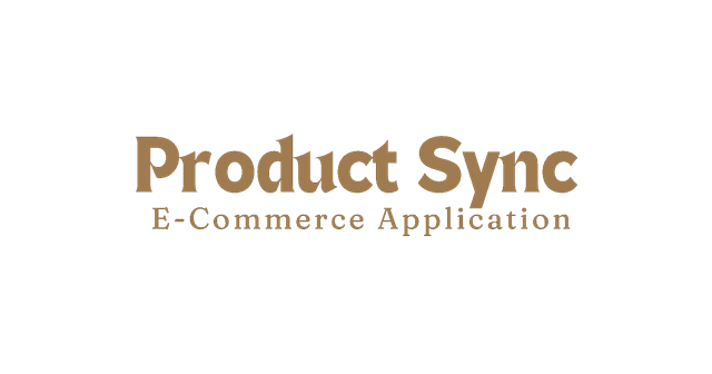 This is the cover image of the project titled Product Sync. It shows the title and the type of the project.